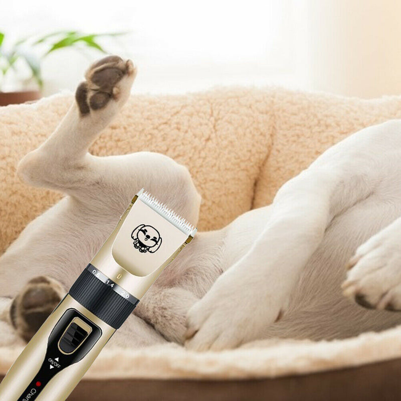 USB Rechargeable Pet Hair Clipper Cat Dog Hair Trimmer Grooming Shaver Set