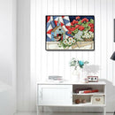 Full Round Drill 5D DIY Diamond Painting Flower Embroidery Art Kit (LG152)