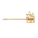 Hollow Hair Clip Hairpin Women Hair Accessory Rhinestone Hairgrip (Castle) A
