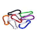 5Pcs Strong Metal Carabiner Clip Snap Spring Loaded Climbing Karabiner D Hook lj