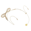 Professional Ear Hook Wired Headworn Condenser Microphone 3Pin Skin Color