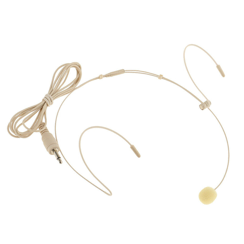 Professional Ear Hook Wired Headworn Condenser Microphone 3Pin Skin Color