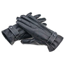Leather Motorcycle Riding Fleece Gloves Touch Screen Men Thickened Gloves