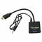 Fasdga HDMI to VGA converter adapter + 3.5 mm audio jack full HD 1080P blackV6U4