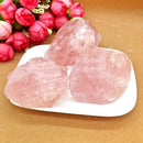 1pc New Natural Pink Rose Quartz Crystal Specimen Healing Natural Rough Stones