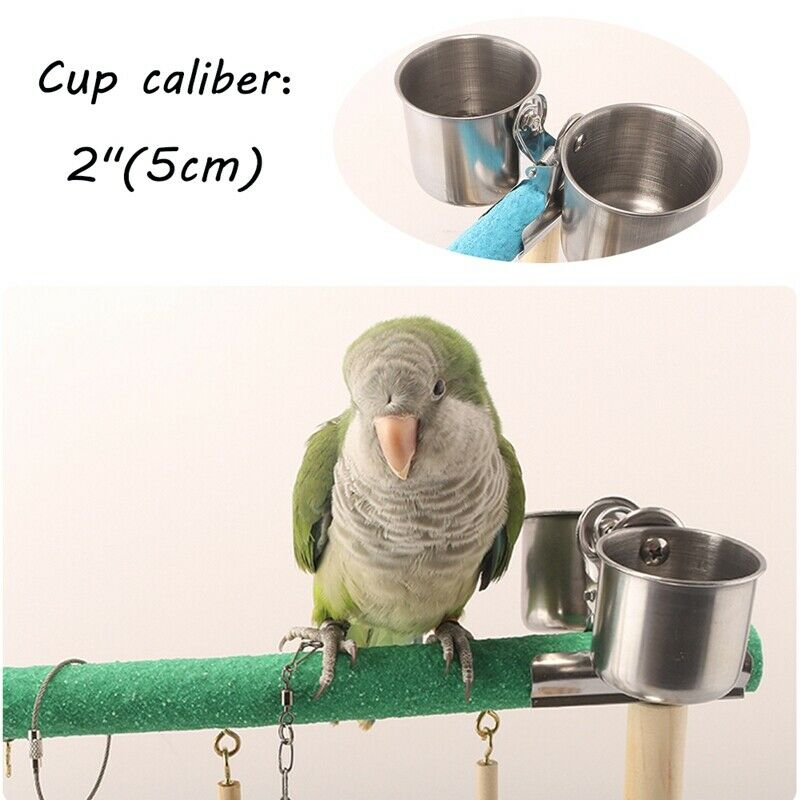 Bird Playground Parrots Wood Perch Playstand Gym Stand Playpen Ladder with