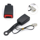 Car Front Seat Belt Lock Buckle Socket Plug Connector w/ Warning Cable Accessory