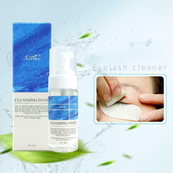 Foam Cleanser Bubble Cleansing Lash Shampoo & Brush Extensions 60ml For Eye V7G5