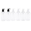 2x 500ml Plastic Pump Bottle Lotion Shampoo Liquid Travel Containers Refillable