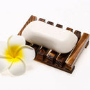 Bathroom Wooden Soap Case Holder Home Hand Craft Natural Wood Dish Holder f