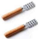 Stainless Steel Fish Scraping Scale Shaver With Wood Handle Fish Cleaning K Z7G8