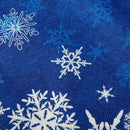Snowflake Blue Background Merry Christmas Gifts Flax Throw Pillow Case Cush X4S8