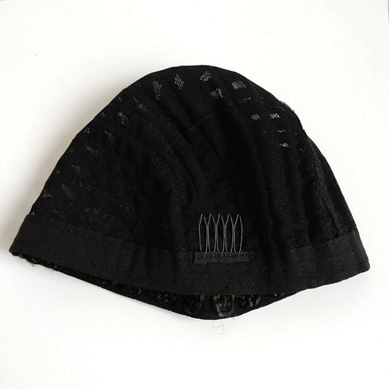 Breathable Braided Crochet Wig Caps for Making Synethic Wigs Black Easier Clip