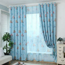 100x250cm Modern Owl Pattern Curtain Drapes Living Room Kids Bedroom Decor Blue