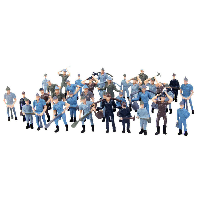Railway Construction Workers Figures 1:42 Scale Railroad Worker People