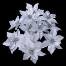 10Pcs Sequins Flowers, No Artificial Flowers Tree Ornament Christmas Home D