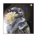 Cat 5D DIY Round Diamond Painting Embroidery Cross Stitch Mosaic Home Decor