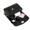 Crocodile Leather Messenger Bag Women Retro Purse Shoulder Handbag (Black)