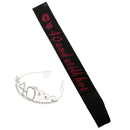 40th Birthday Tiara and Sash Set 40 and Still Hot Satin Sash Rhinestone Tiara