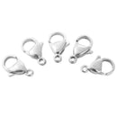 100pcs/Lot 12mm Stainless Steel Lobster Clasps Hooks for DIY Jewelry Making
