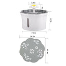 Cat Water Fountain, 2.6L/88Oz Dog Water Fountain, Flower Drinking Water Fou