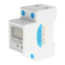 Din Rail Single Phase 2 Wire Electricity Energy Meter 50Hz AC 220V 15(60)A