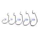 50PCS Lot High Carbon Steel Bass Worm Hooks Jig Big Fishing Crank Hook  CJF