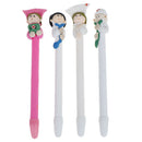 2pcs Cute nurse doctor ballpoint pen black refill school student station- Gw