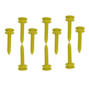 10 Pieces Plastic Golf Tees Limited Tee Divot Tools Golf Accessory Yellow