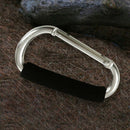 14 cm large D shape aluminum alloy carabiner soft handle shopping hook