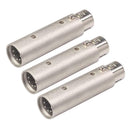 3Pin XLR Female to to 5Pin XLR Male Converter Adapter for DIY HiFi Microphone