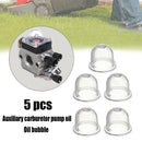 5PCS Primer Bulb Cup Fuel Pump Carburettor Whipper Chainsaws Easy installation