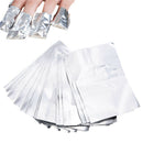 100x Aluminium Foil Nail Art Soak Off Acrylic Gel Removal Wraps Nail Massager  Z