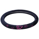 Comfort Grip Steering Wheel Cover - Rubber (Butterfly Pink) S5I9