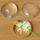 10pcs /lot 20mm Round Flat Back Clear Glass Cabochon Time Gem Patch Z1F6