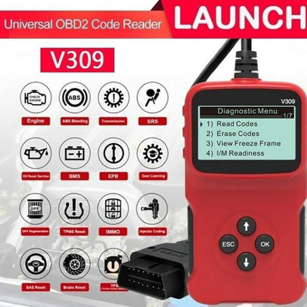 V309 EOBD Scanner Code Reader Data Tester Auto Scan Diagnostic ToolS Hn