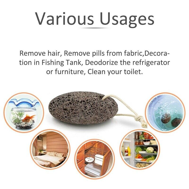 Lava Pumice Stone For Foot Scrubber, Foot Pumice To Remove Dead Skin (Rando X6G1