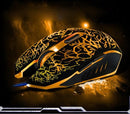 Professional Colorful Backlight 4000DPI Optical Wired Gaming Mouse Mice Stylish