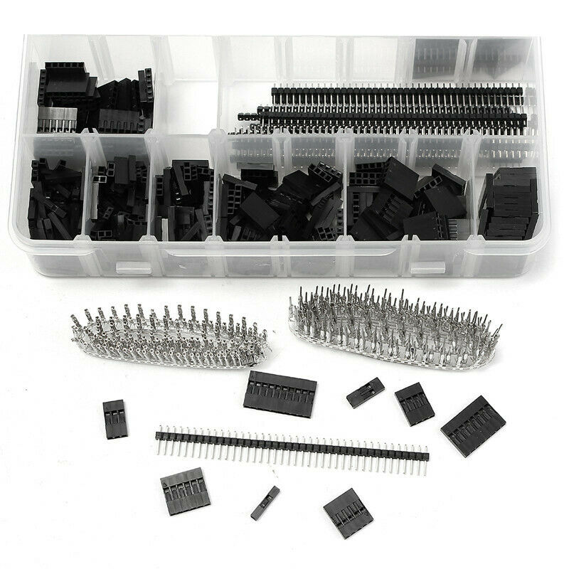 Electronics Set 1450PCS 2.54mm Dupont Connector Kit PCB Headers Male Female Pins