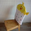 2Pcs Decorative Chair Back Cover Slipcovers 20x27inch for Easter Banquet