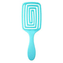 Hollow Hair Brush Scalp Massage Comb Hairdressing Styling Hairbrush (Green) A