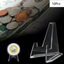 10 Pieces Small Coins Display Stand Holder Easel for Medals Lighters 56mm