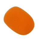 5Pc Orange Handheld Stage Microphone KTV DJ Windscreen Sponge Foam Mic Cover
