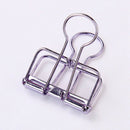 20 Pcs/Set Random Color Hollowed Out Design Binder Clip For Office School P E1F6