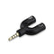 3.5mm Stereo Splitter Audio to Mic & Headset Jack Plug Adapter For Cell E8R4