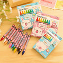 Creative Cartoon 24 Colors Non-Toxic Crayon Oil Painting Stick Kids Student