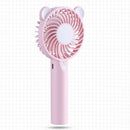 Cute Mini Portable Handheld Cooling Fan & Usb Rechargeable Desk Quiet Air C M6F1