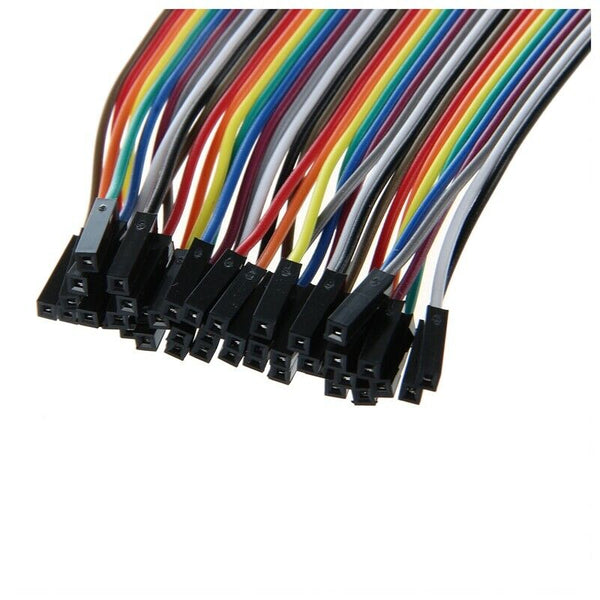 20cm Long F/F Solderless Flexible Breadboard Jumper Cable Wire 40 Pcs L3P5