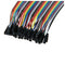 20cm Long F/F Solderless Flexible Breadboard Jumper Cable Wire 40 Pcs L3P5