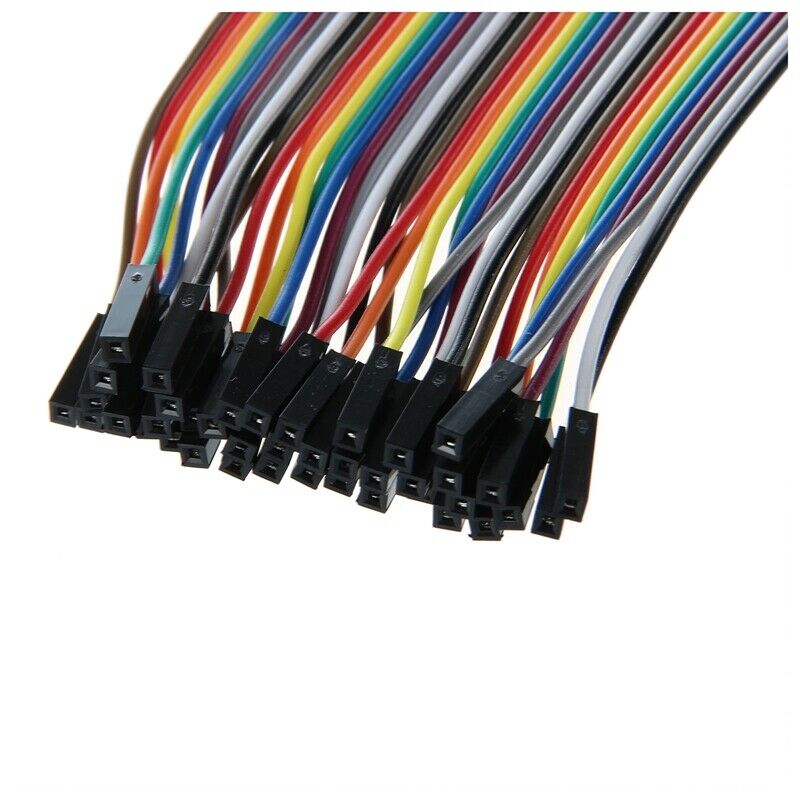 20cm Long F/F Solderless Flexible Breadboard Jumper Cable Wire 40 Pcs L3P5